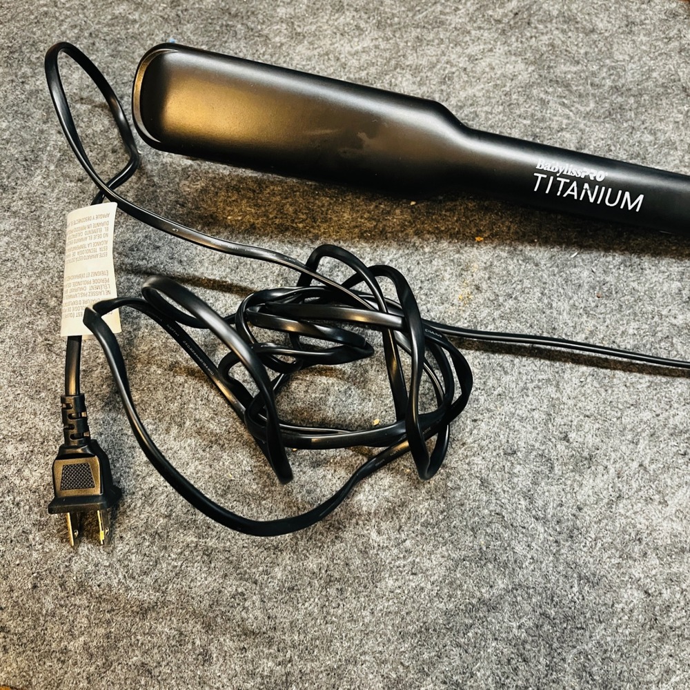 BaBylissPRO Titanium Flat Iron Hair Straightener Professional Salon 1.5